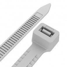 Хомут-стяжкa нейлоновая с тройным замком 400x7,6 мм, белая, упаковка 100 шт. | 67-0400-8 | REXANT