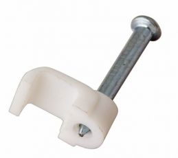 Крепеж кабеля плоский 12 х 6 мм, белый (упак. 50 шт) | 07-4212 | REXANT