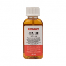 Флюс для пайки , ЛТИ-120, 30 мл, с кисточкой, флакон | 09-3626 | REXANT