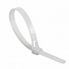 Хомут-стяжка нейлоновая многоразовая 300x7,5 мм, белая, упаковка 100 шт. | 07-0309 | REXANT