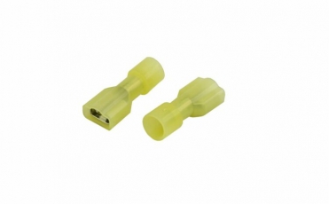Клемма плоская полностью изолированная гнездо 6.6 мм в нейлоне 4-6 мм? (РПи-м(н) 6.0-(6.3)) желтый | 08-0652 | REXANT