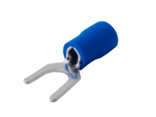 Наконечник вилочный изолированный 6.5 мм 1.5-2.5 мм? (НВи 2.5-6/НВи 2-6) синий | 08-0134 | REXANT