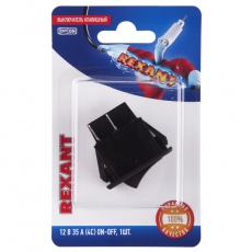 Выключатель клавишный 12V 35А (4с) ON-OFF с красной подсветкой (ASW-17D) (в упак. 1шт.) | 06-0336-B | REXANT