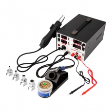 Паяльная станция (паяльник+термофен+источник питания) 3 в 1 100-480 °С (R5000) | 12-0729 | REXANT