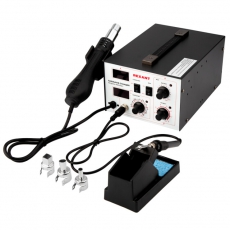 Паяльная станция (паяльник+термофен) с цифровым дисплеем 100-480 °С (R852AD+) | 12-0724 | REXANT