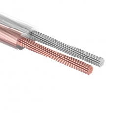 Кабель акустический 2х0,75 мм? прозрачный SILICON (м. бухта 5 м) | 01-6304-05 | REXANT