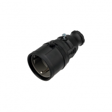 Розетка переносная влагозащищенная, с/з, 16 А, IP20/44 каучук | 111-005 | REXANT