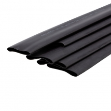Термоусаживаемая трубка двухстенная клеевая 25,4/12,7 мм черная (уп. 5 шт. по 1 м) | 26-2108 | REXANT