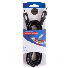 Шнур стерео шт. 3.5 мм - стерео шт 3.5 мм 3М (GOLD) | 06-3010 | REXANT