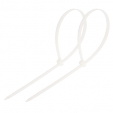 Стяжка нейлоновая 250 x 3,6 мм, белая (упак. 100 шт) | 07-0250 | REXANT