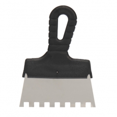 Шпатель фасадный 150 мм зуб 10х10 нержавеющая сталь, пластмассовая ручка | 89-0231 | REXANT