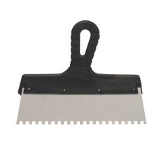 Шпатель фасадный 250 мм зуб 6х6 нержавеющая сталь, пластмассовая ручка | 89-0223 | REXANT