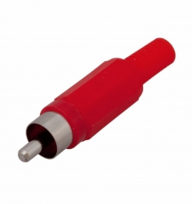 Разъем штекер RCA красный пайка | 14-0403 | REXANT