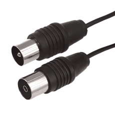 ВЧ кабель, ТВ гнездо - ТВ штекер, длина 5 метров, чeрный | 17-5014 | REXANT