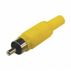 Разъем штекер RCA жёлтый пайка | 14-0402 | REXANT