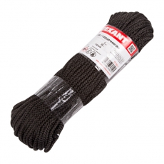 Шнур с сердечником 5 мм 50 м черный | 77-1551-1 | REXANT