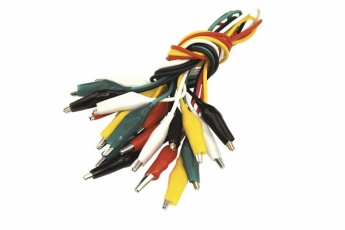 Зажимы «крокодил» 5 А 40 мм с проводом 10 пар | 16-0036 | REXANT