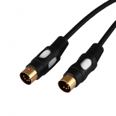 Шнур DIN 5 Pin - DIN 5 Pin, длина 1,5 метра (GOLD) | 17-2522 | REXANT