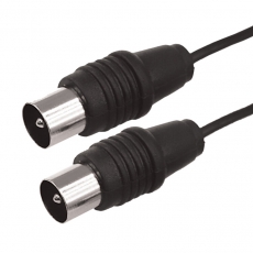 ВЧ кабель ТВ штекер - ТВ штекер, длина 5 метров, черный | 17-5024 | REXANT