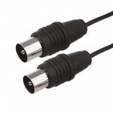 ВЧ кабель ТВ штекер - ТВ штекер, длина 3 метра, черный | 17-5023 | REXANT