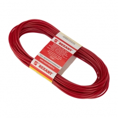 Трос стальной в ПВХ оплетке d=2,5 мм, красный ( моток 20 м) | 09-5125-1 | REXANT