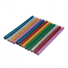 Клеевые стержни d=7,4 мм, L=100 мм, цветные с блестками (упак. 12 шт.) (блистер) | 09-1025 | REXANT