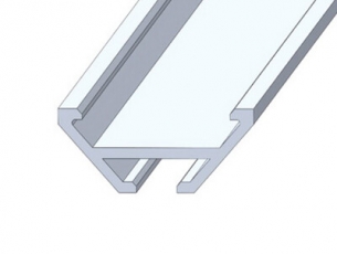 Профиль алюминиевый для светодиодной ленты угловой 1515-2 , 2м | 146-230 | REXANT