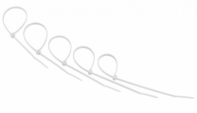 Хомут-стяжкa нeйлонoвая 200x3,6 мм, белая, упаковка 25 шт. | 07-0200-25 | REXANT