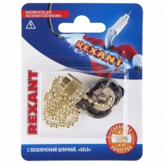 Выключатель для настенного светильника, Gold, (1шт.) | 06-0241-A | REXANT