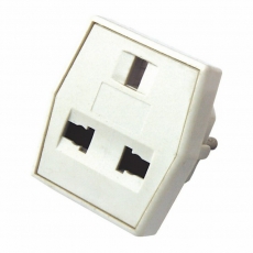 Сетевой переходник «Квадрат» белый | 11-1011 | REXANT