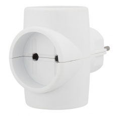 Тройник электрический без заземления 220 В 6-10 A | 11-1081 | REXANT