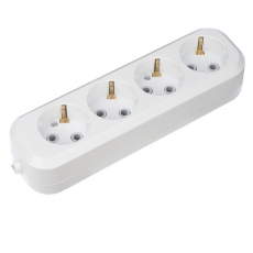 Колодка 4 гнезда c заземлением | 11-8707 | REXANT