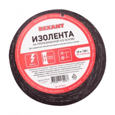 Изолента ХБ 15 х 0,35 мм, (ролик 50 м/500 г) (1-ПОЛ) | 09-2412 | REXANT