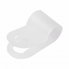 Кабельная скоба под винт 5 мм, белая, упаковка 50 шт. | 07-4405 | REXANT