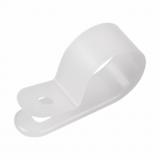 Кабельная скоба под винт 20 мм, белая, упаковка 50 шт. | 07-4420 | REXANT