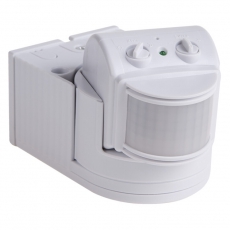 Датчик движения настенный ДДС 04, 180°, 1200 Вт,10-2000 Лк, 12 м, 10-420 сек. IP44 | 11-9212 | REXANT