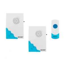 Беспроводной дверной звонок с двумя вызывными панелями кнопка IP 44 RX-5 | 73-0050 | REXANT