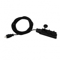 Удлинитель-шнур КГ 3х1.5, 10 м, 3 гнезда, морозостойкий, с/з, 16 А, 3500 Вт, IP44 (Сделано в России) | 11-7074 | REXANT