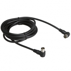 Шнур ТВ гнездо - ТВ штекер, угловой, длина 1,5 метра, черный | 18-0012 | REXANT