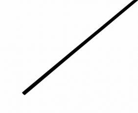 Термоусадочная трубка 2,5/1,25 мм, черная, упаковка 50 шт. по 1 м | 20-2506 | REXANT