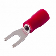 Наконечник вилочный изолированный 3.2 мм 0.5-1.5 мм? (НВи 1.5-3/НВи 1,25-3) красный | 08-0111 | REXANT