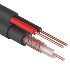 Кабель ККСВ-П +2х0,5мм, (бухта 305м), черный | 01-4004 | REXANT