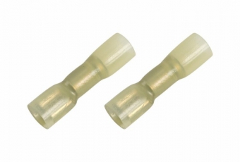 Клемма плоская полностью изолированная термоусаживаемая гнездо 6.6 мм 4-6 мм? (РПи-м-т 6.0-(6.3) желтый | 08-0654 | REXANT