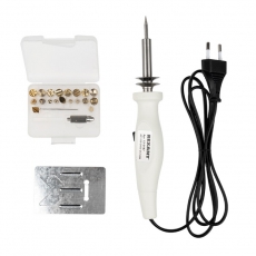 Набор паяльник-выжигатель (21 насадка) 220 V 20/50 Вт | 12-0187 | REXANT
