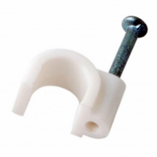 Крепеж кабеля круглый 6 мм, белый (упак. 20 шт) | 07-4006-20 | REXANT