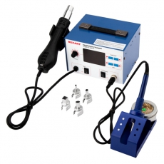 Паяльная станция (паяльник+термофен) с ЖК дисплеем 100-480 °С (R887D) | 12-0727 | REXANT