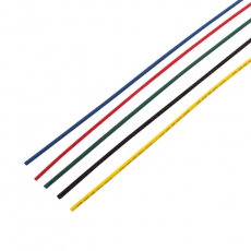 Набор термоусадочной трубки 2,0/1,0 мм, пять цветов (упак. 50 шт. по 1 м) | 29-0151 | REXANT