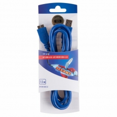 Шнур шт. USB A 3.0 - шт. micro USB 3.0 1,5м | 06-3158 | REXANT