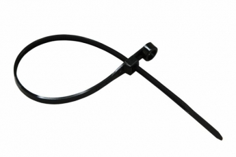 Хомут-стяжкa нейлоновая под винт 220x4,3 мм, черная, упаковка 100 шт. | 07-0205 | REXANT