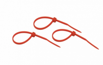 Хомут-стяжкa нeйлонoвая 100x2,5 мм, красная, упаковка 25 шт. | 07-0106-25 | REXANT